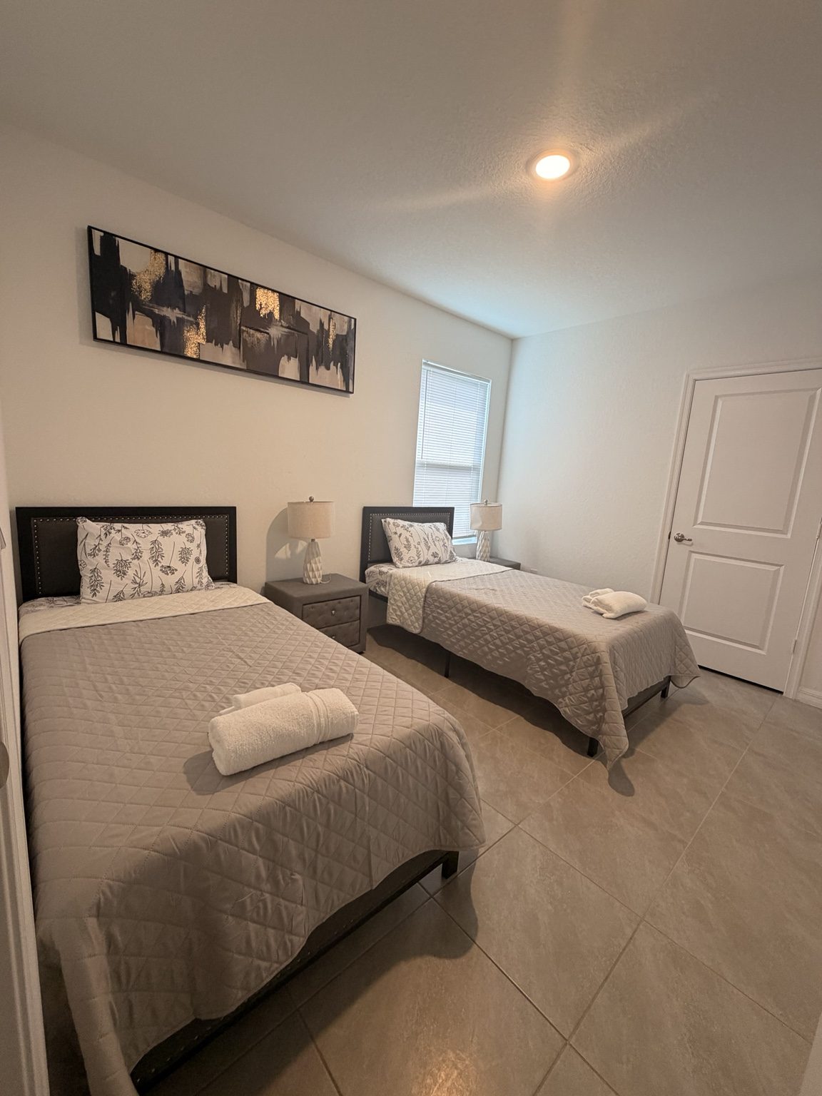 Bedroom with two beds