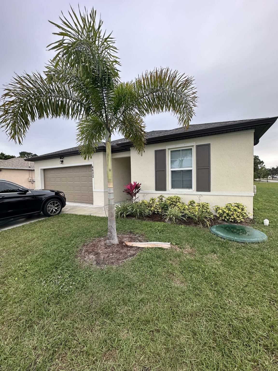 Exterior front view of the home